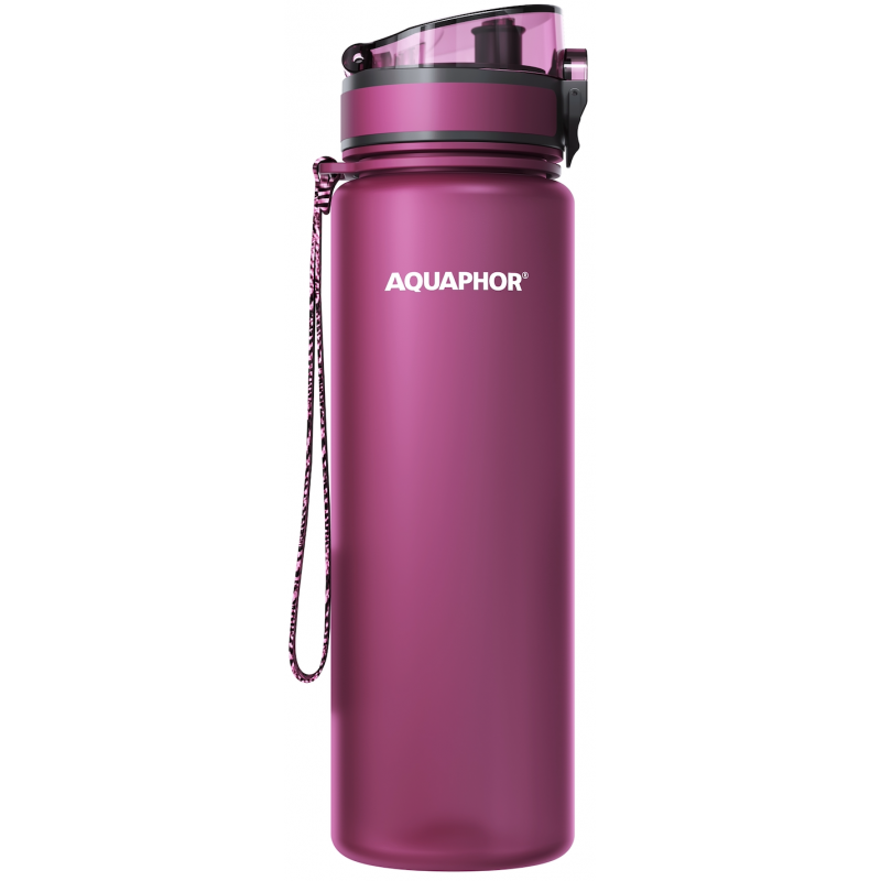 Butelis su City filtru 800 ml - Rubino spalvos Butelis su City filtru 800 ml - Rubino spalvos